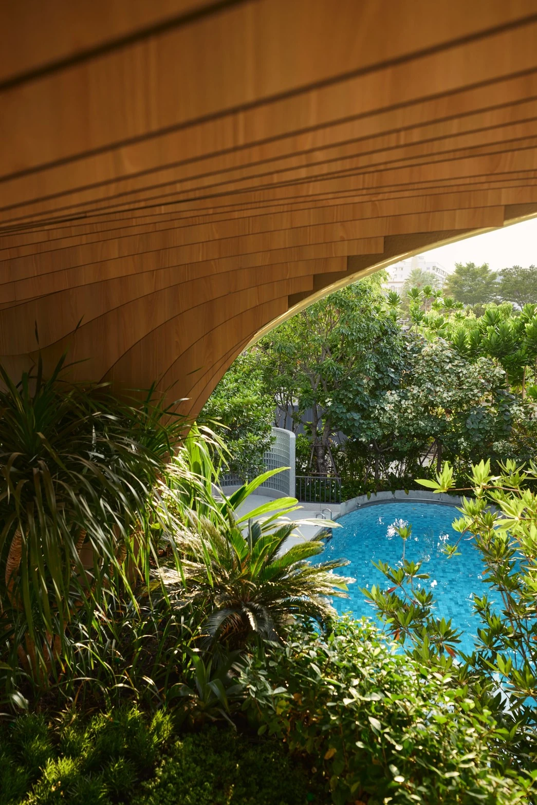Clubhouse garden walkway